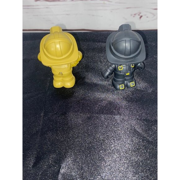 Fisher Price Little People Fire Fighter Chief Captain #1 & #2 Toy Mini Figures 2 - Picture 2 of 5